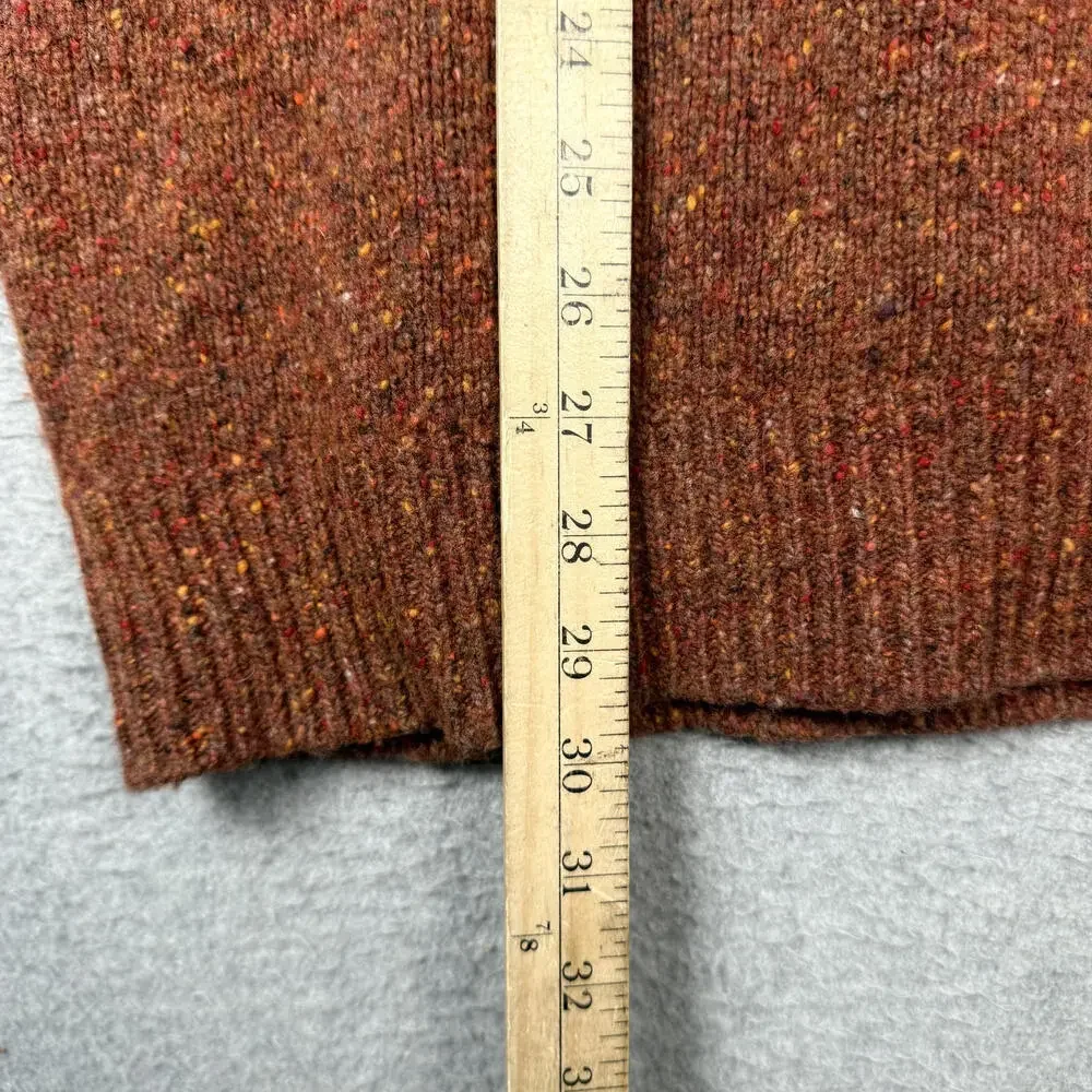 Peter Millar Donegal 1/4 Zip Golf Sweater Mens 2XL Alpaca Burnt Orange MSRP $278
